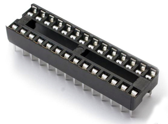 schmal7,62 mmSIP DIP Socket5 Stück 5x 28-pin Präzisions IC-Sockel 