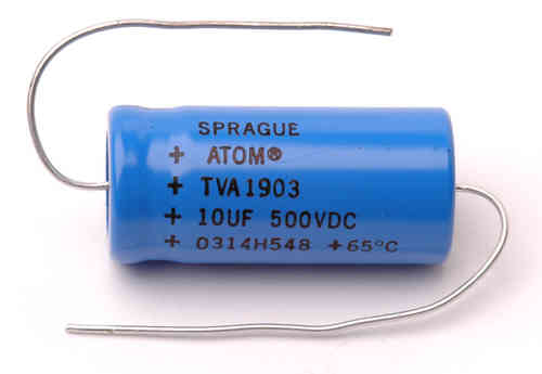 Sprague 53D Electrolytic Capacitor 1000uF 50VDC Axial 