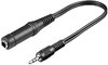 Cable adaptador jack  3.5mm (macho) 6.35mm (hembra)