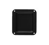 MONACOR placca da incasso quadrata nera 102.5X110.5mm