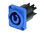 Conector femea azul para chassis (powercon) NEUTRIK NAC3MPA