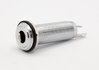 1/4" Stereo Instrument / Guitar Jack. Made in Korea. Silver