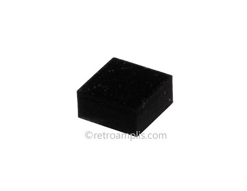 Selbstklebender quadrat gummifuß 6.4x6.4mm