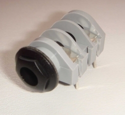 6.35mm horisontellt monojack plast med svart mutter (MARSHALL JMP-1 jack input)