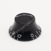 Kit botones potenciómetro Ø26x13mm negro acampanado con dial numerado ALLPARTS 102101