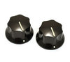 Black Knobs (Qty 2), for Mustang® and Jaguar® fits solid shaft pots ALLPARTS