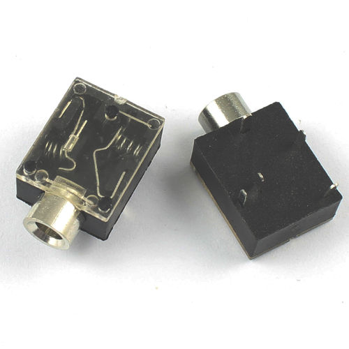 3.5mm enclosed stereo jack, two switched contacts KOBICONN