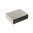 Caja de plástico ABS 225x165x65mm gris claro con panel negro.