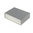 Caja de plástico ABS 225x165x65mm gris oscuro con panel blanco.