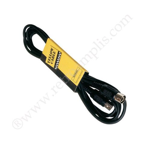 1 meter black MIDI cable (DIN 5 pin)
