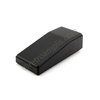 Caja de plástico angulada ABS 120x56x35mm. Color negro.