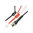 Cable de pruebas rojo/negro 110cm, BNC a gancho