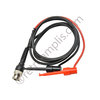 Cable de pruebas rojo/negro 110cm, BNC a gancho