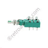 Latching DPDT switch, 6A/250VAC @ 6A/100VDC, PCB. For JMP-1, SE100