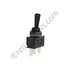 BULGIN SPDT ON-ON industrial flat toggle switch, Faston 6.3mm.
