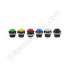 Momentary SPST push button, solder lugs, 3A/250VAC. Various colors