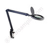 Magnifying black glass with lamp (LED). 230VAC, 8W
