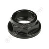Black plastic hex nut. Used by ROLAND